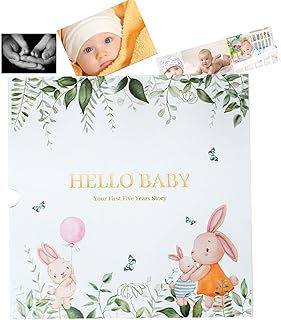 Livre de souvenirs pour bébé - Livre des étapes pour bébé | Capturer les étapes | Album photo et journal de scrapbooking | Exquis pour les femmes enceintes, les mamans et les accessoires de souvenirs